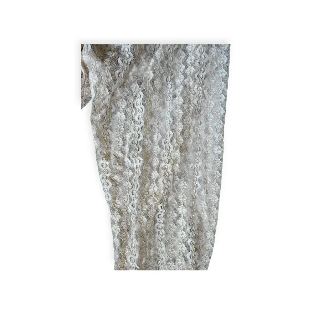IRIS lace top blouse peplum long sleeve large - Picture 7 of 11